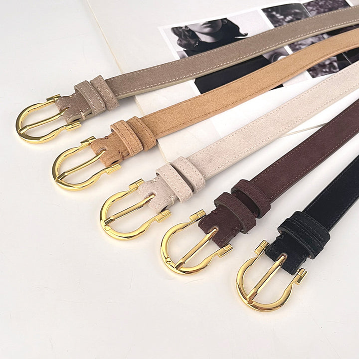 Single Color Double C Letter Belt