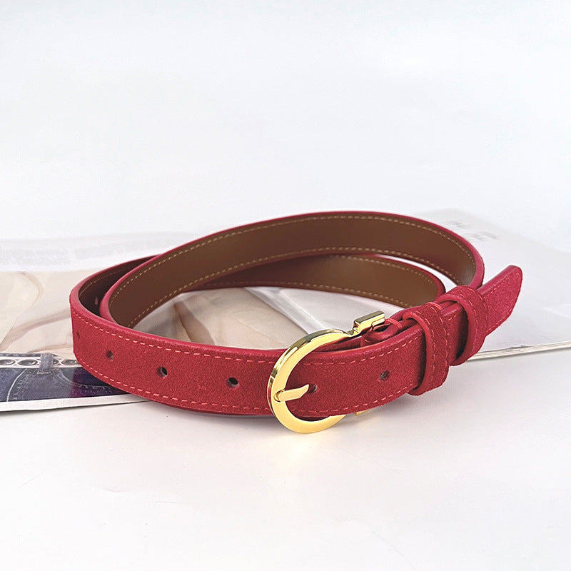 Single Color Double C Letter Belt