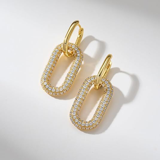 Luxury Brass GG Hollow Earrings