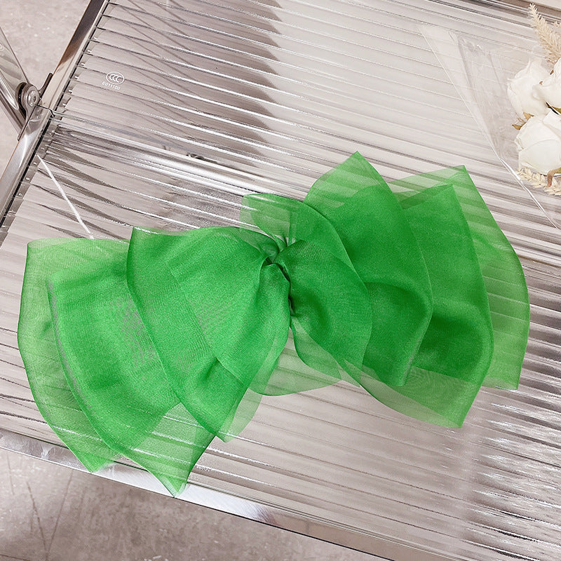 Elegant bow spring clip hair accessories