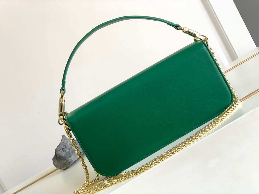 Green Large Cowhide Handbag-M8008