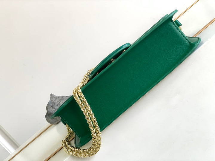 Green Large Cowhide Handbag-M8008