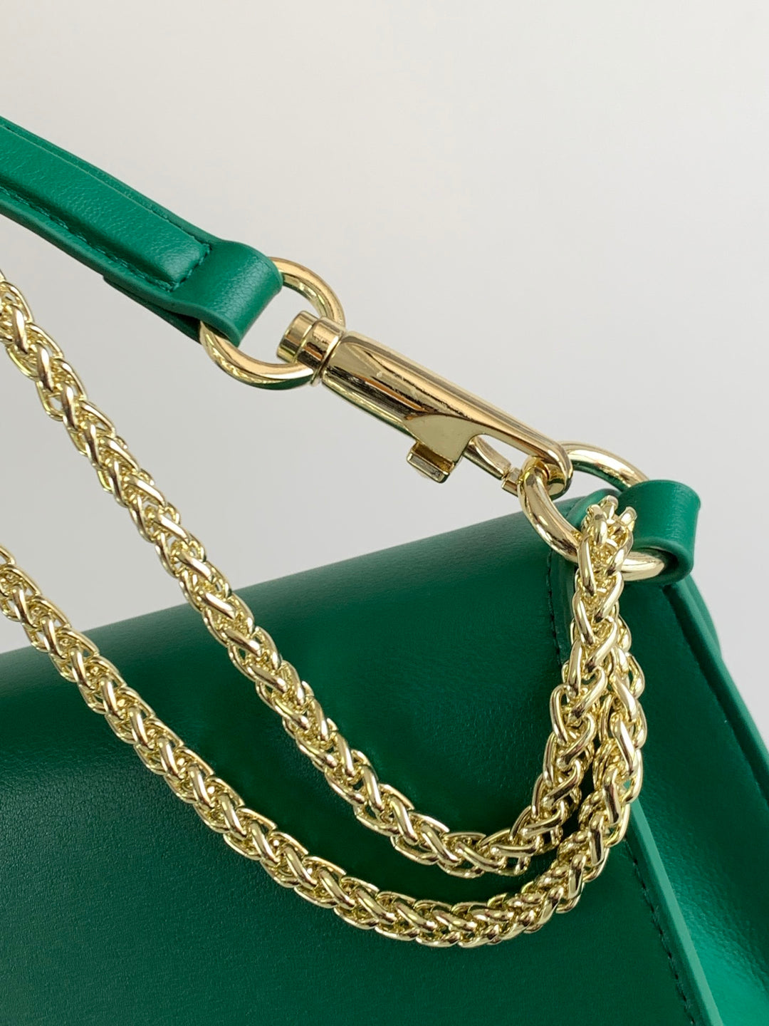 Green Large Cowhide Handbag-M8008