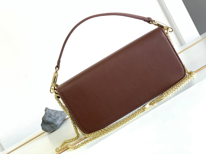 Brown Large Cowhide Handbag-M8008