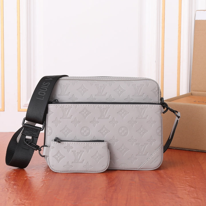 2 Color Classic Style Messenger Bag