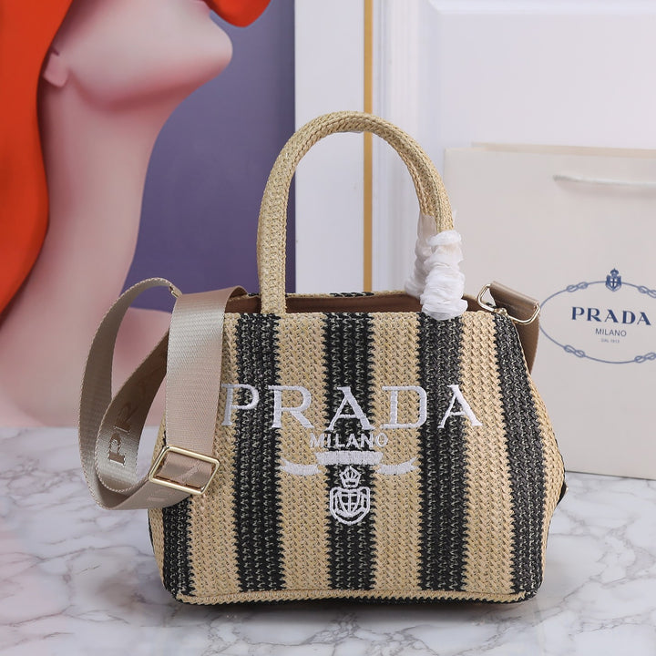 6 Colors Tote Woven Handbag