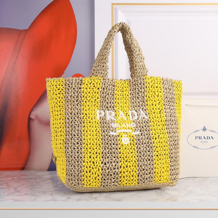 6 Color Hand Woven Tote Bag