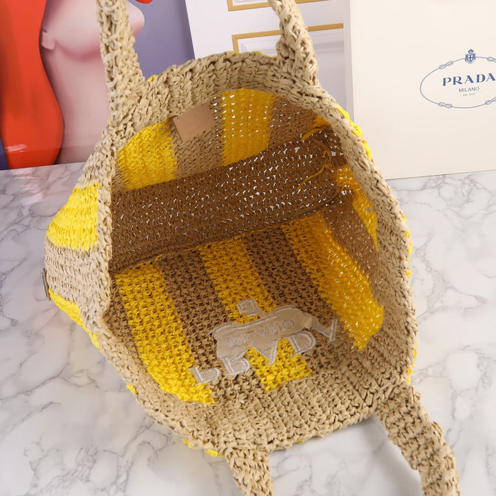 6 Color Hand Woven Tote Bag