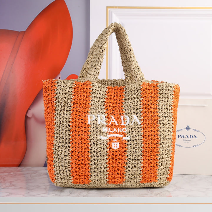 6 Color Hand Woven Tote Bag