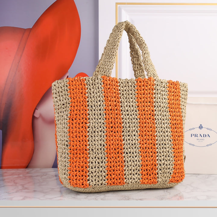 6 Color Hand Woven Tote Bag