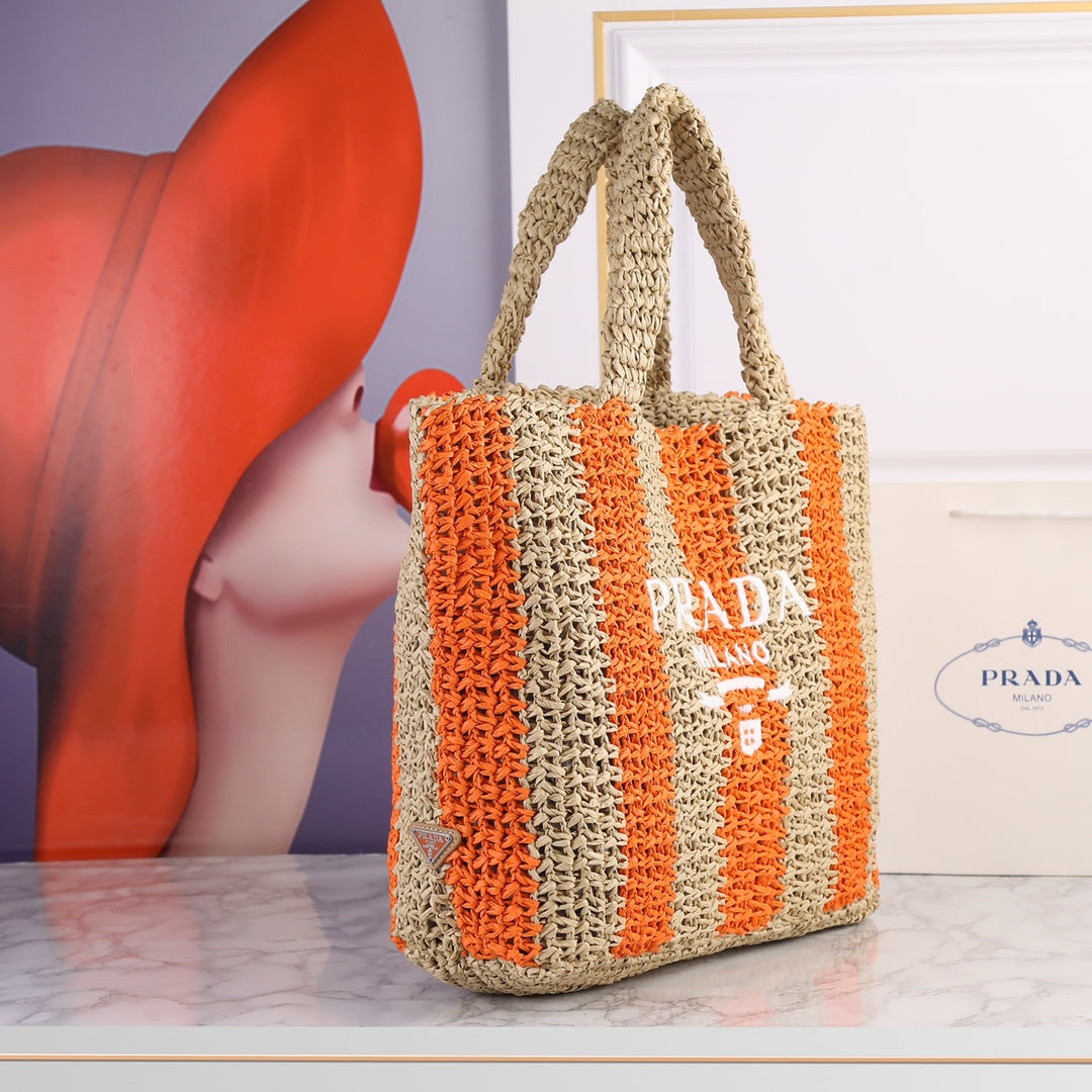 6 Color Hand Woven Tote Bag