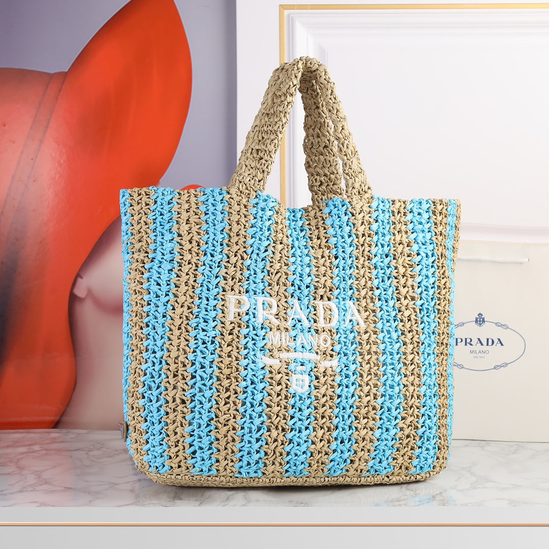 6 Color Hand Woven Tote Bag