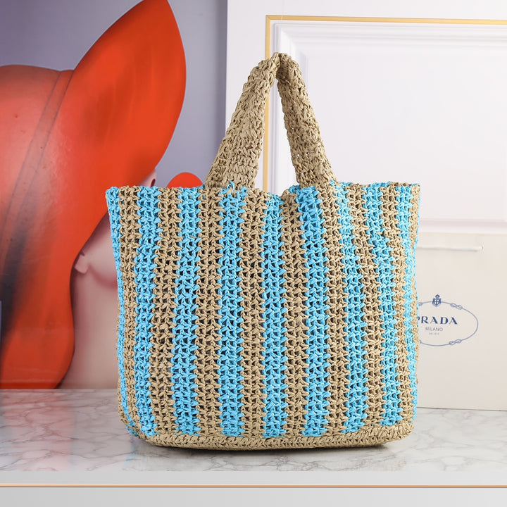 6 Color Hand Woven Tote Bag