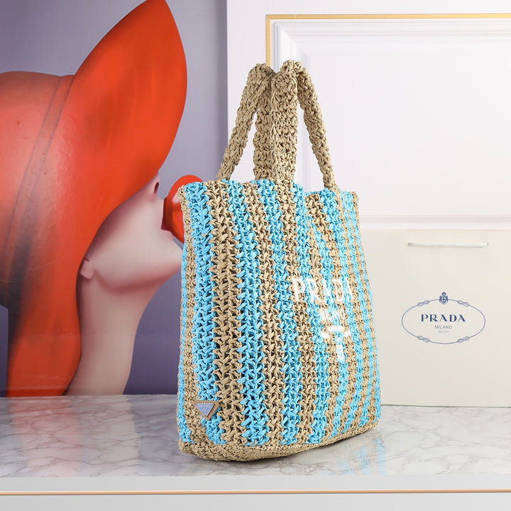 6 Color Hand Woven Tote Bag