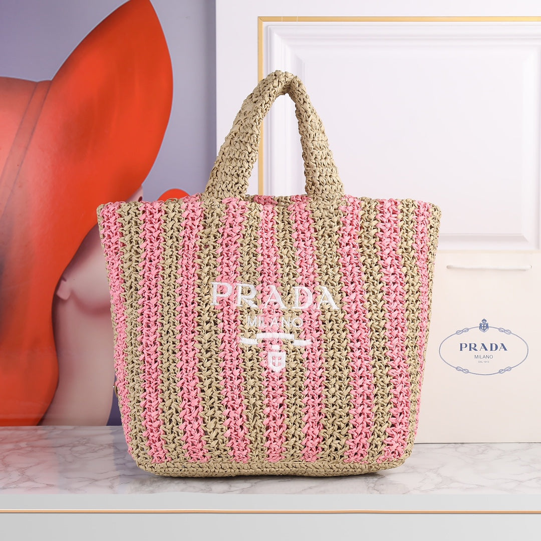 6 Color Hand Woven Tote Bag