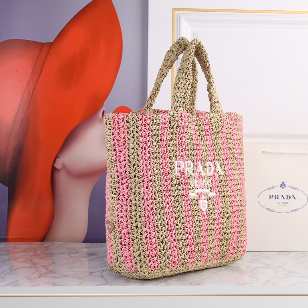 6 Color Hand Woven Tote Bag