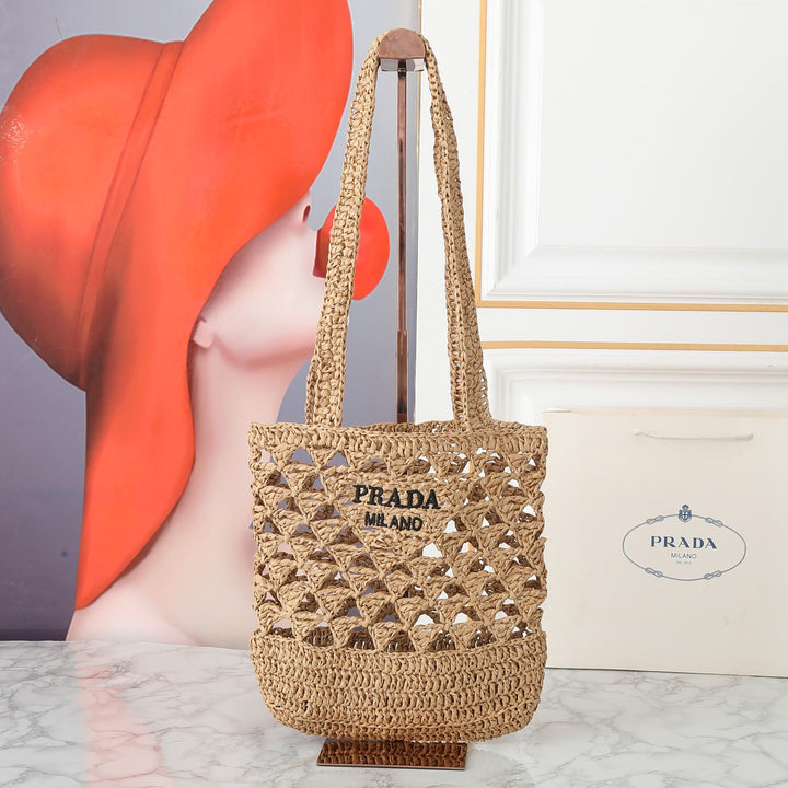 5 Colors-Handmade Raffia Woven Handbags