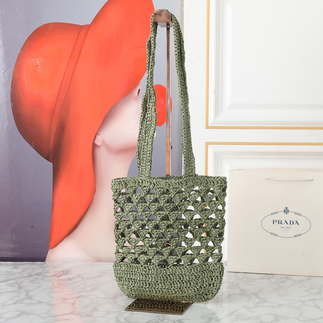 5 Colors-Handmade Raffia Woven Handbags