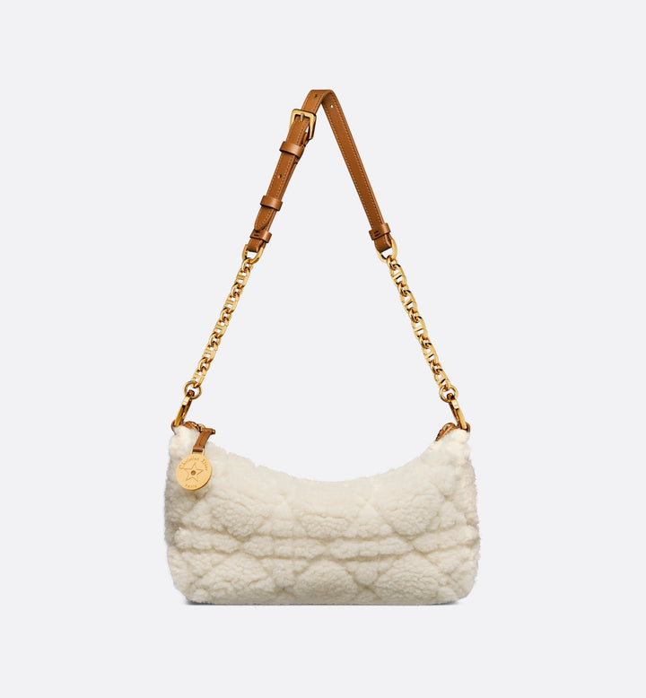 New for Fall/Winter - White Wool Leather Handbag