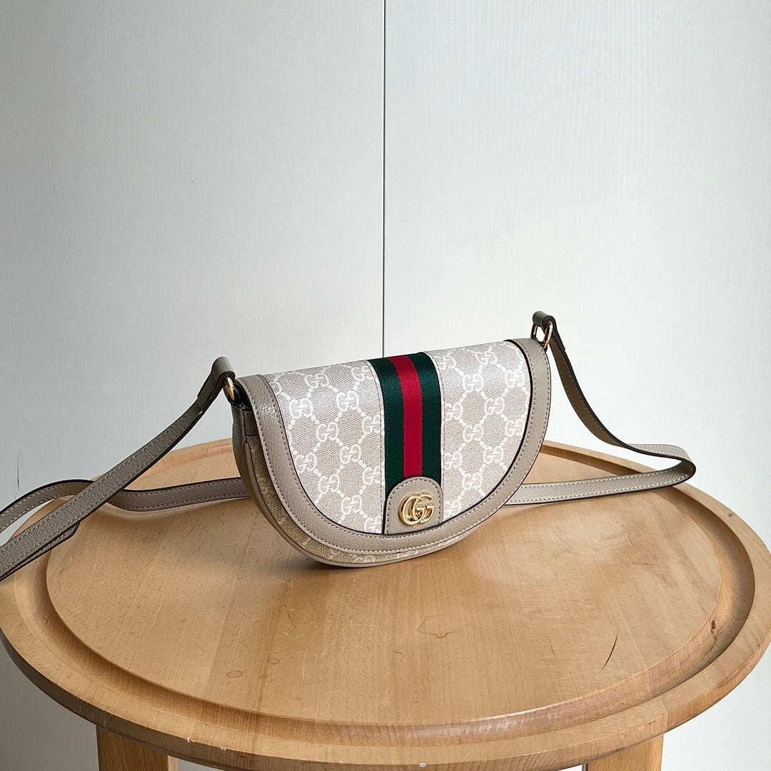 3 Colors - Small Half Moon Crossbody Bag