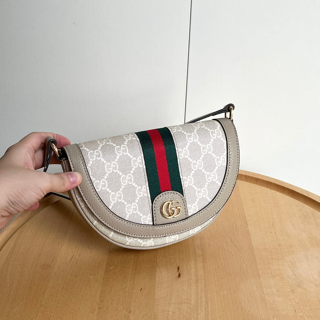 3 Colors - Small Half Moon Crossbody Bag