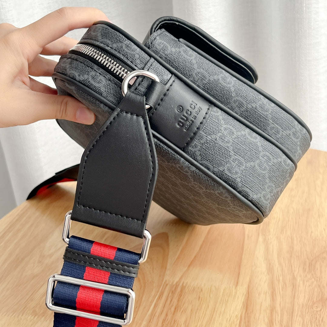 Fashion Leather Rolled Crossbody Bag