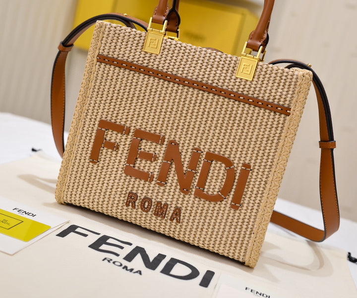 2 Colors - Straw Woven Tote Bag