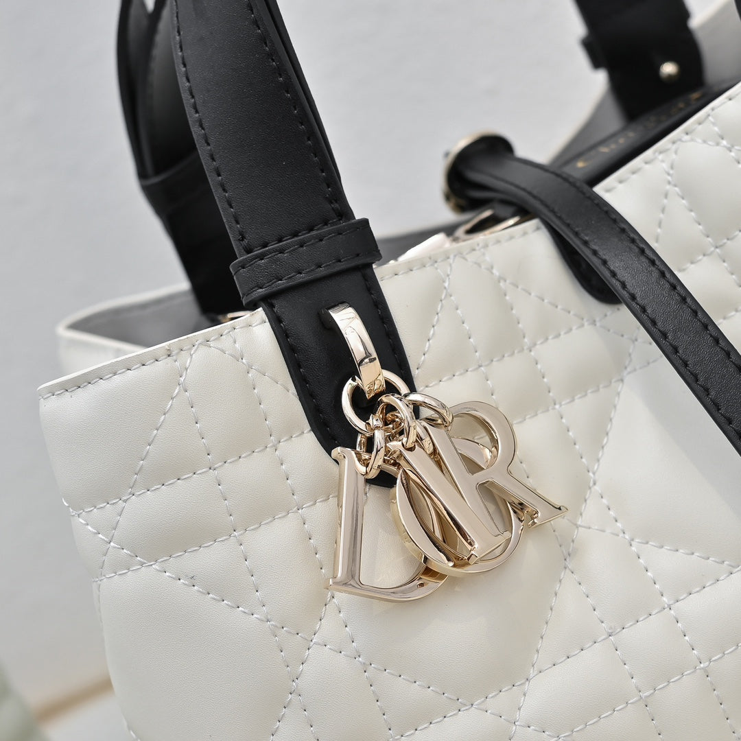 2 Sizes - Modern Cowhide Handbag