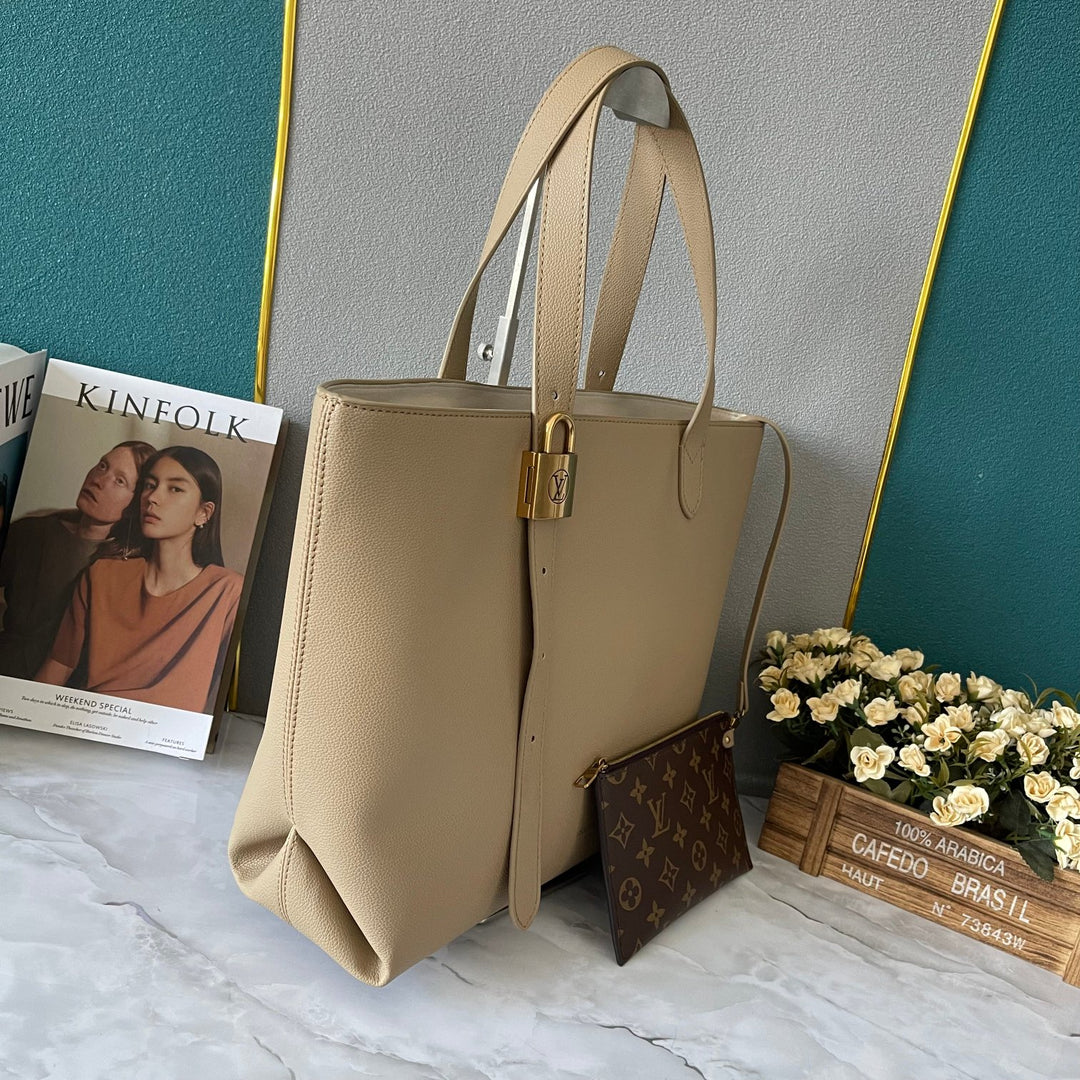 4 Colors - Soft Cowhide Tote Bag