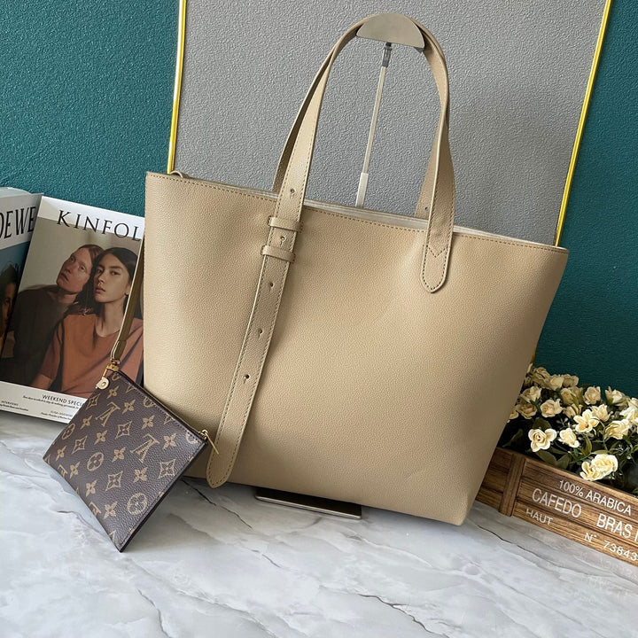 4 Colors - Soft Cowhide Tote Bag