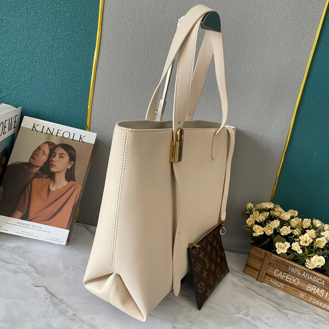 4 Colors - Soft Cowhide Tote Bag