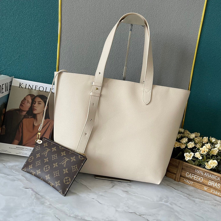 4 Colors - Soft Cowhide Tote Bag