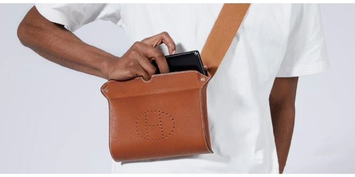 5 Colors - Small Leather Crossbody Bag