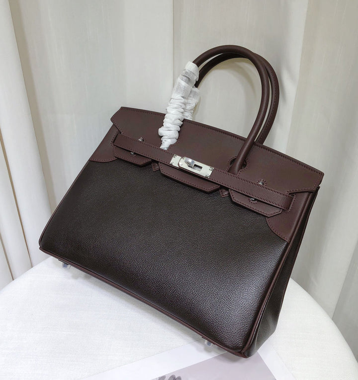 2 Colors - Large Saddle Leather Handbag