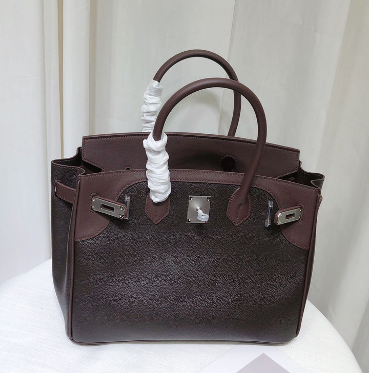 2 Colors - Large Saddle Leather Handbag