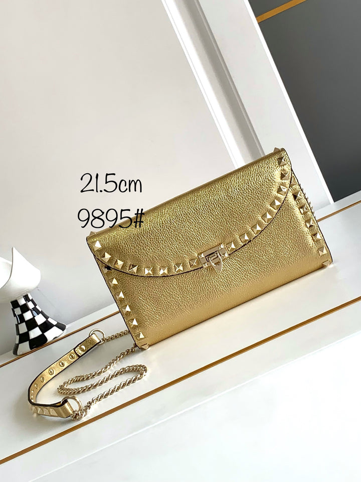 7 Colors - Studded Cowhide Leather Handbag