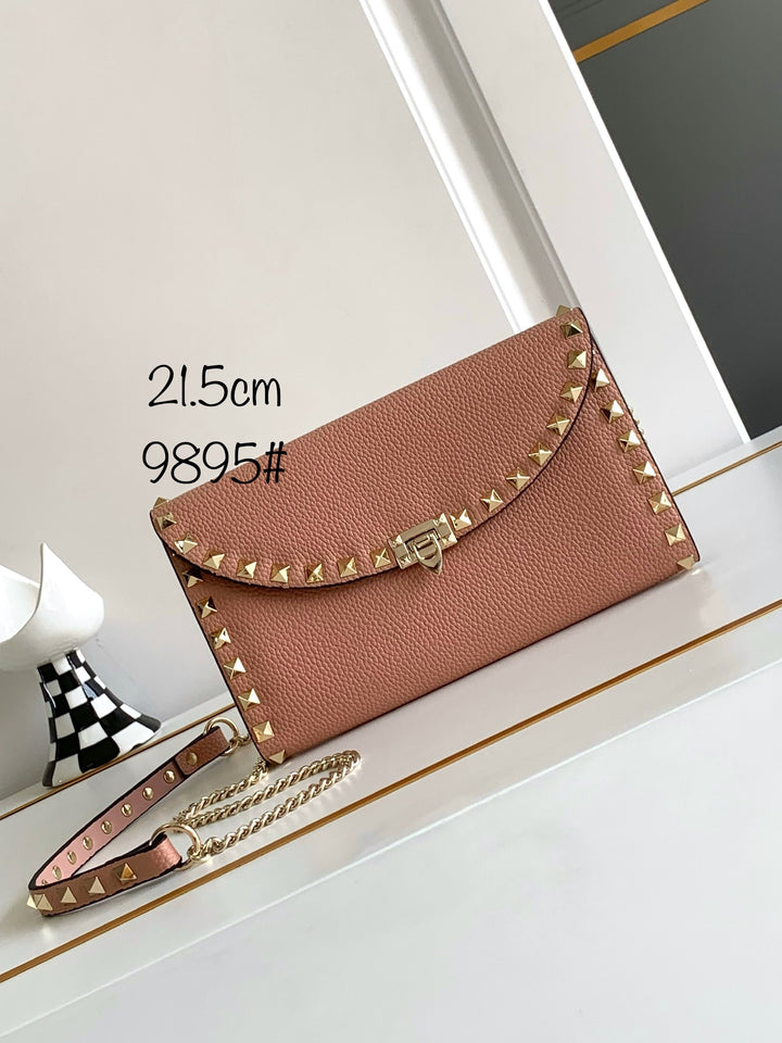 7 Colors - Studded Cowhide Leather Handbag