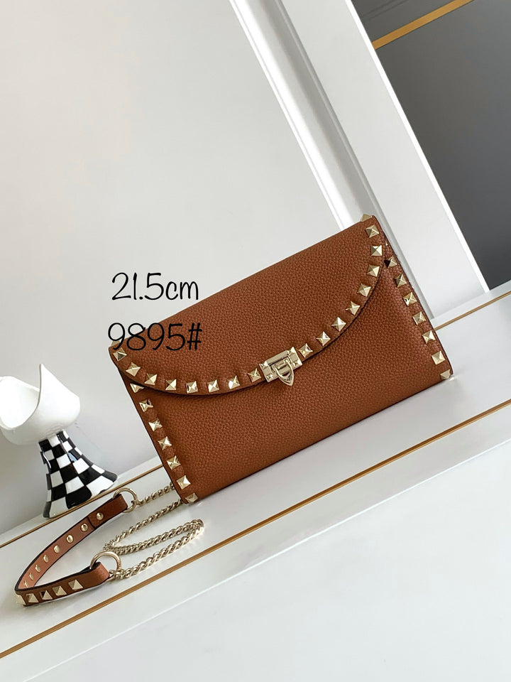 7 Colors - Studded Cowhide Leather Handbag