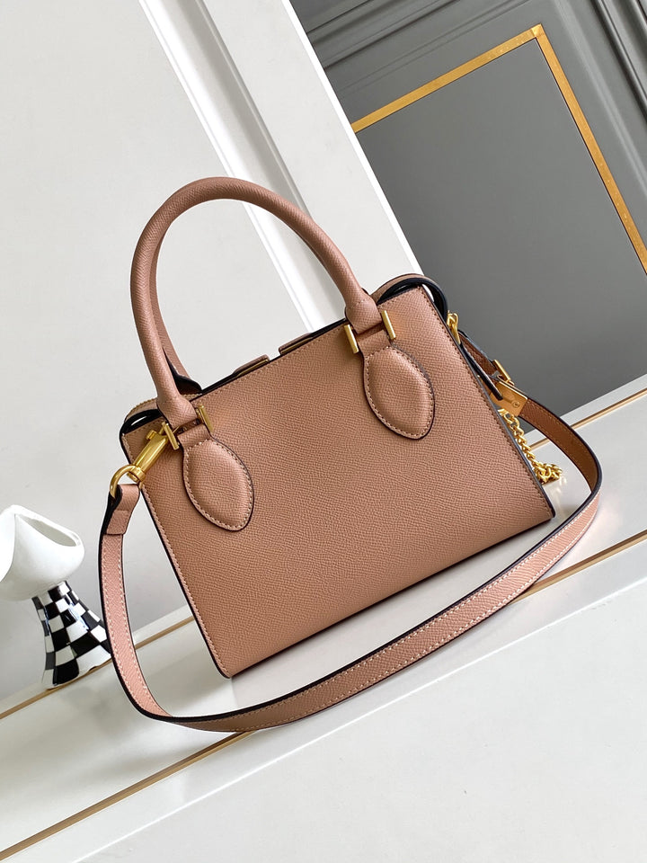 6 Colors - Fine grain cowhide leather tote bag