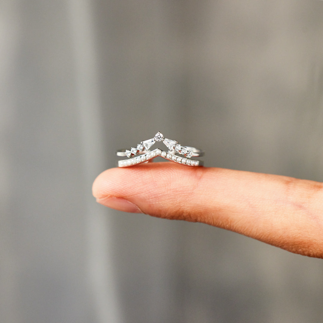 A Princess Minimalist Tiara Ring