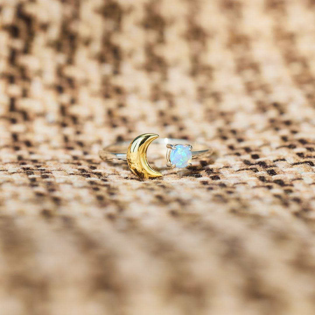 Live Life To The Fullest Moon Opal Ring