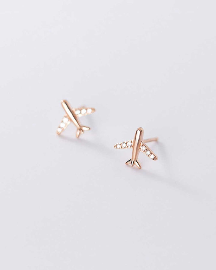 Airplane Stud Earrings