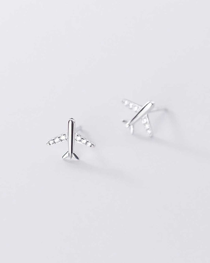 Airplane Stud Earrings