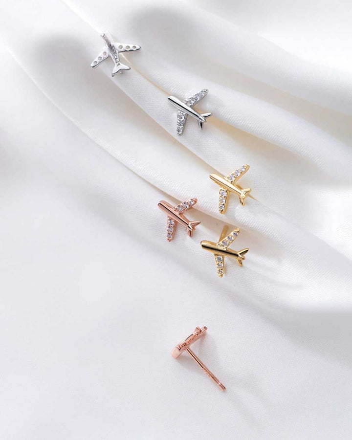 Airplane Stud Earrings