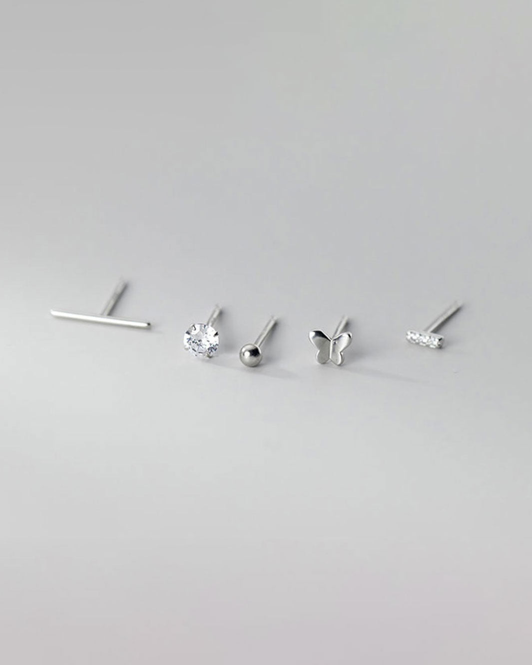 Basic Mismatch Stud Earrings Set