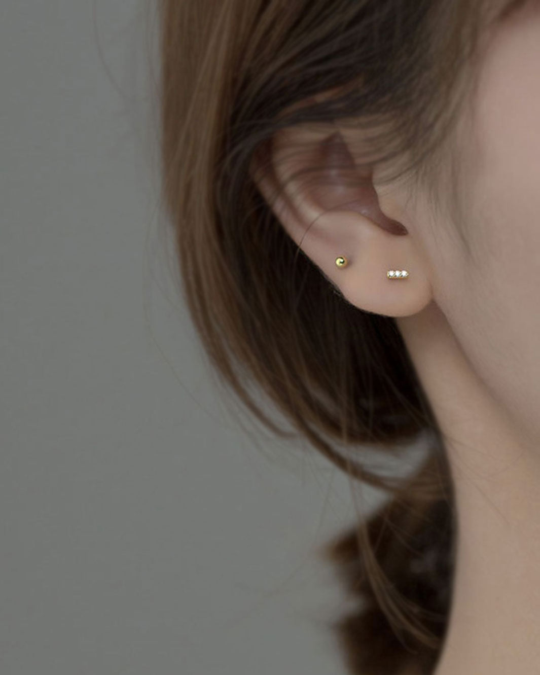 Basic Mismatch Stud Earrings Set