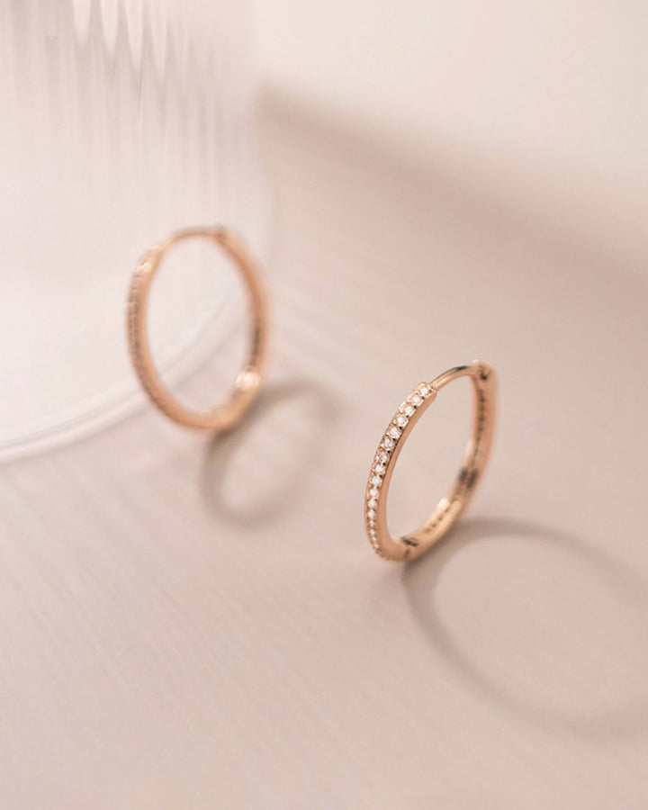 Alicia Round Hoop Earrings