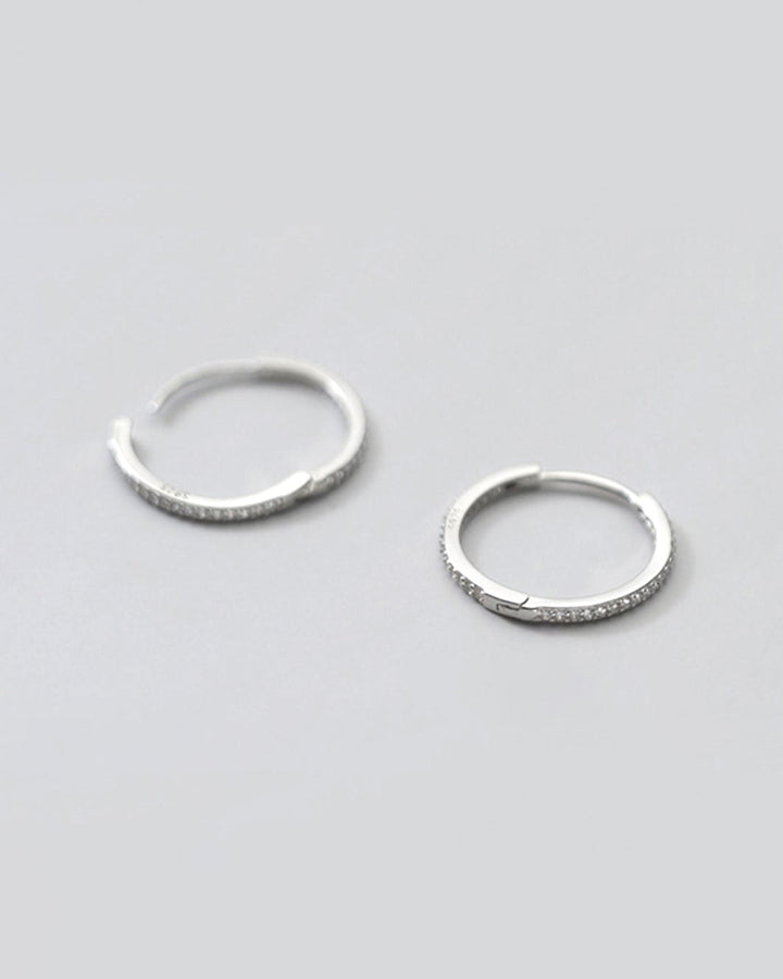 Alicia Round Hoop Earrings