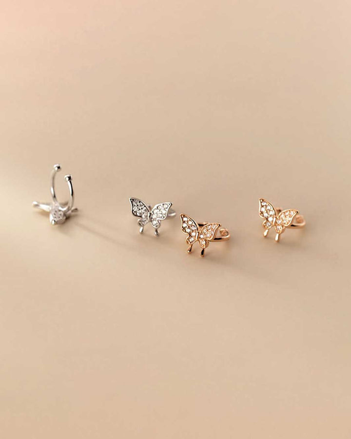 Alexis Butterfly Ear Cuffs and Jacket Earrings