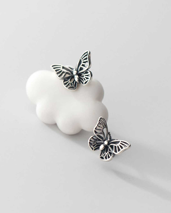 Azure Butterfly Stud Earrings